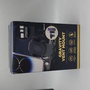 Smartphone Gravity Vent Mount for Vehicle Black